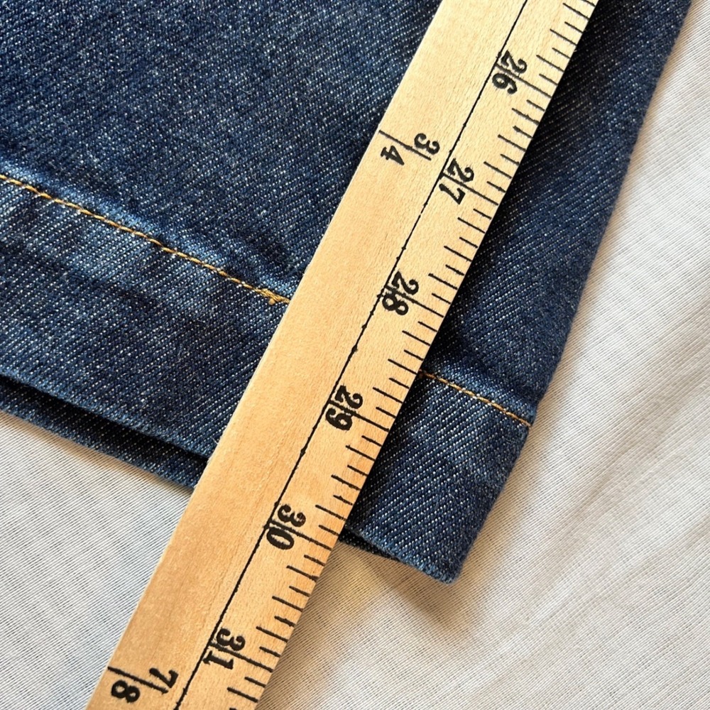 Talbots Flare Jeans Women 20W Indigo Blue Dark Wash Trousers Wide Leg Denim - Picture 9 of 10
